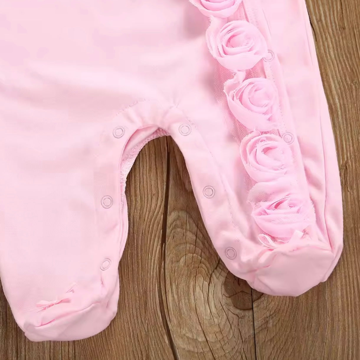 PINK ROSE BUD BABY GROW