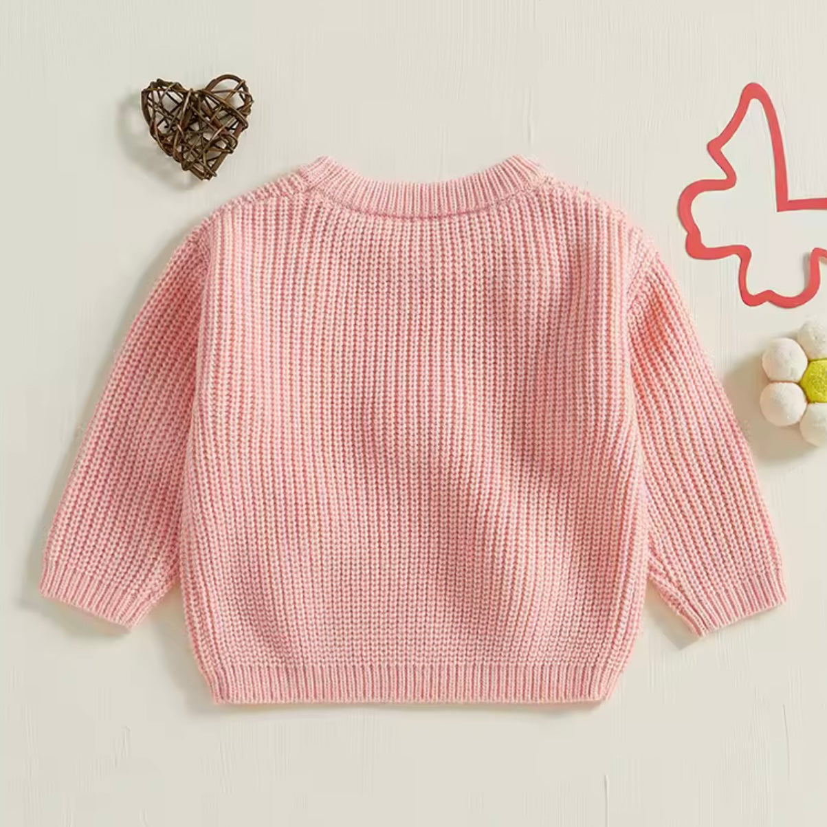 KNITTED 3D BOW JUMPER