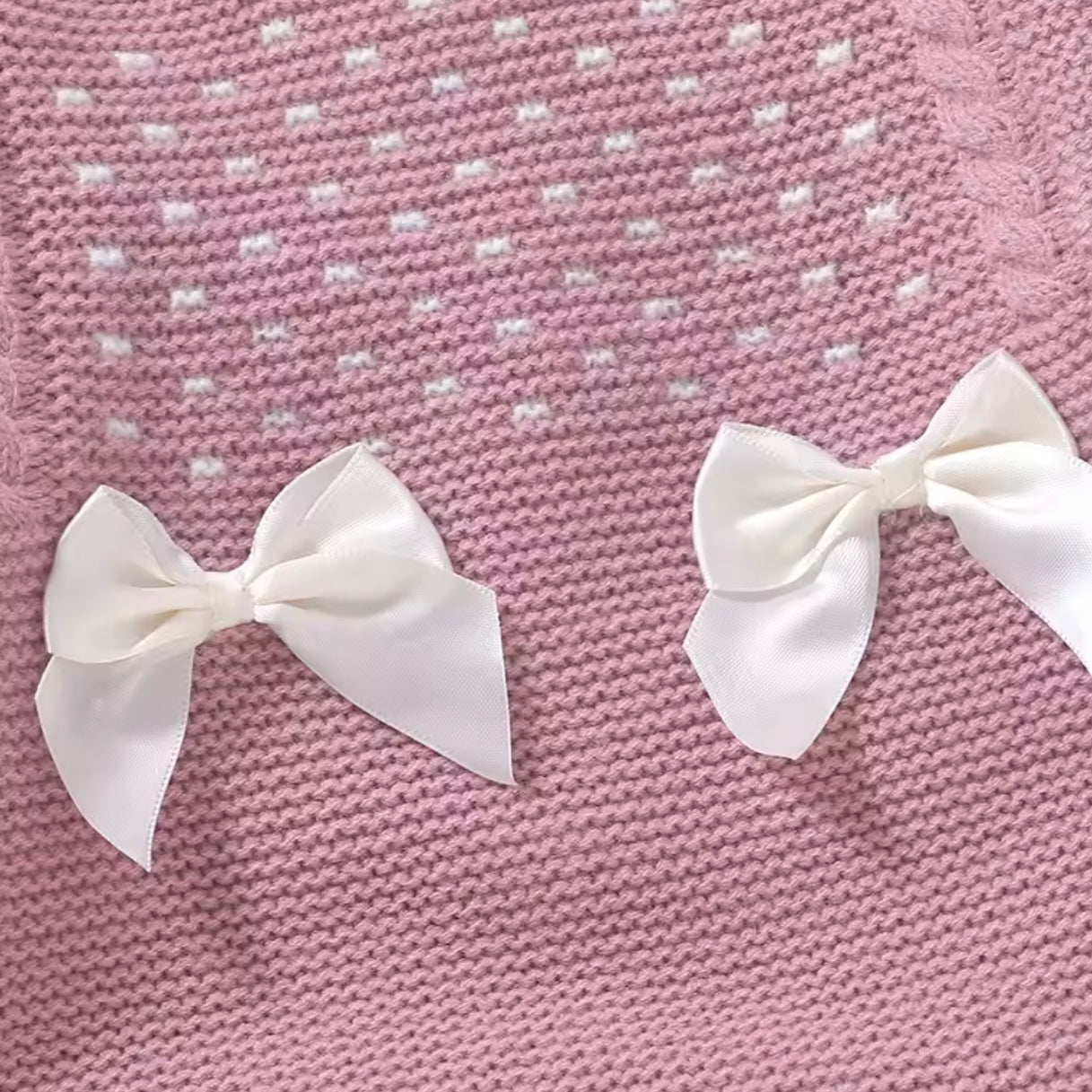 PINK BOW ALL IN ONE HAT SET