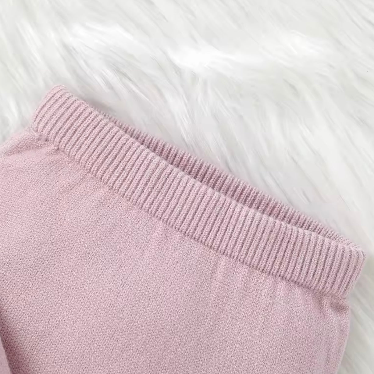 PINK SWIRL TRIM LACE JUMPER AND LEGGING SET