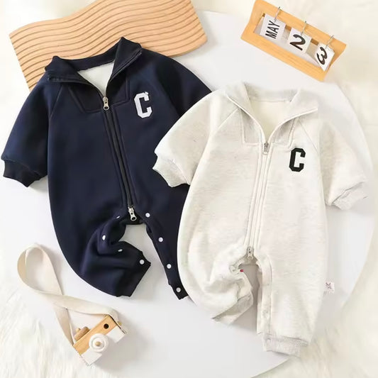 RELAXED TRACKSUIT STYLE ROMPER