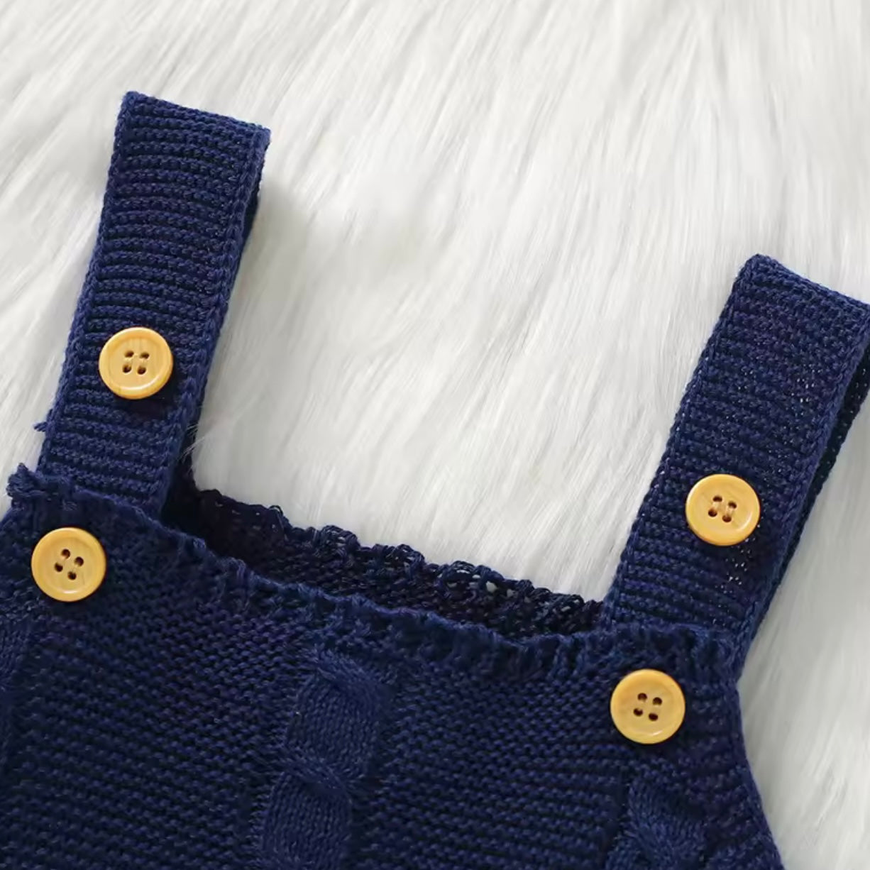 NAVY BLUE PINAFORE ROMPER