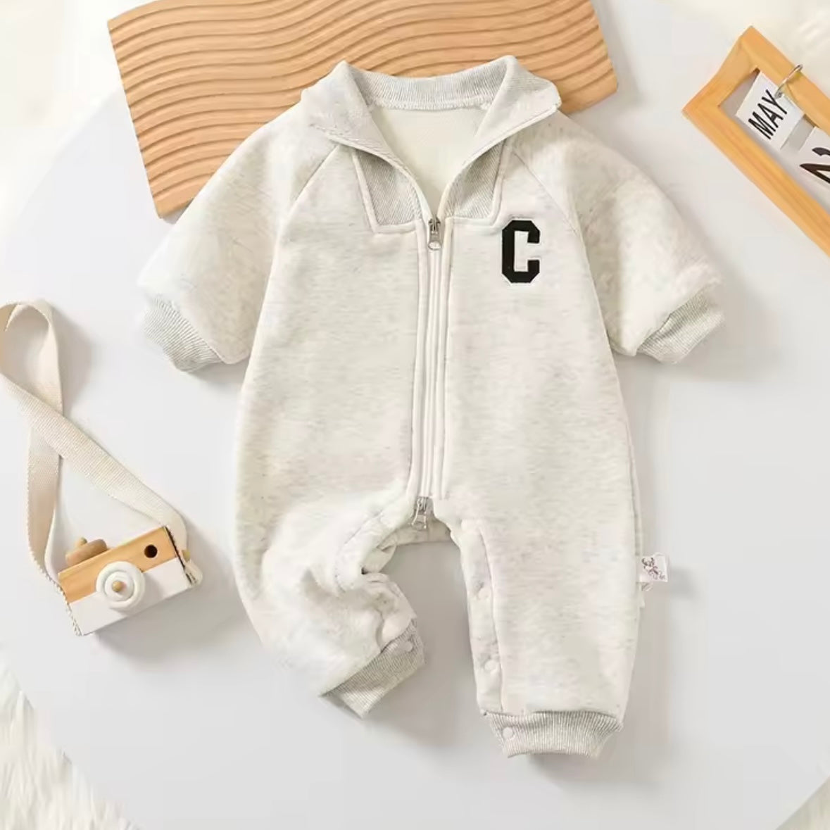 RELAXED TRACKSUIT STYLE ROMPER